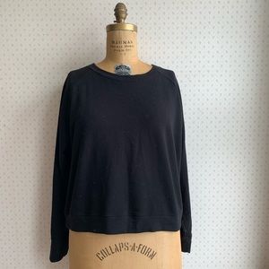 Skin Organics Black Raglan Sweatshirt sz 4 Large TP1